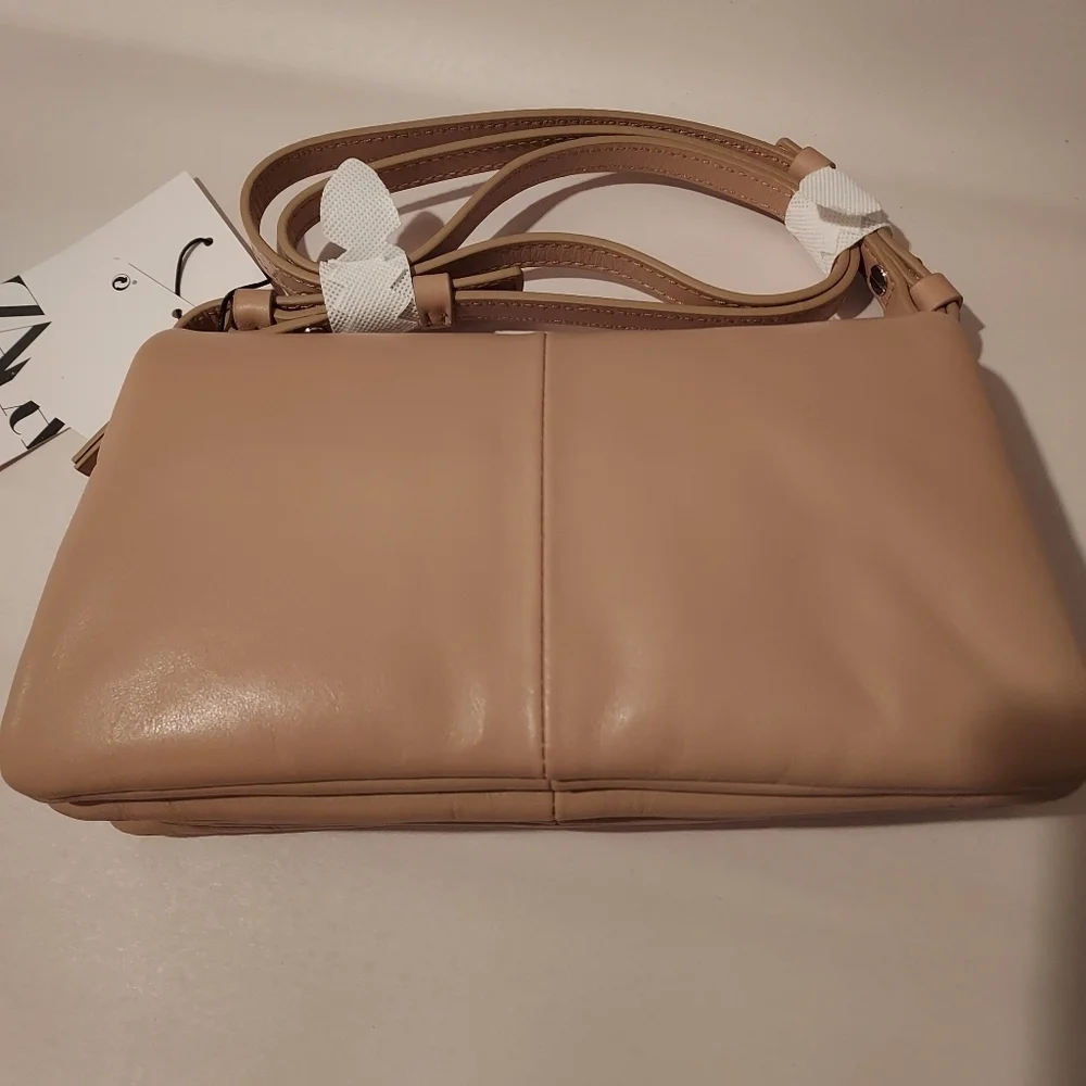 Zara Minimalist Leather Crossbody Bag